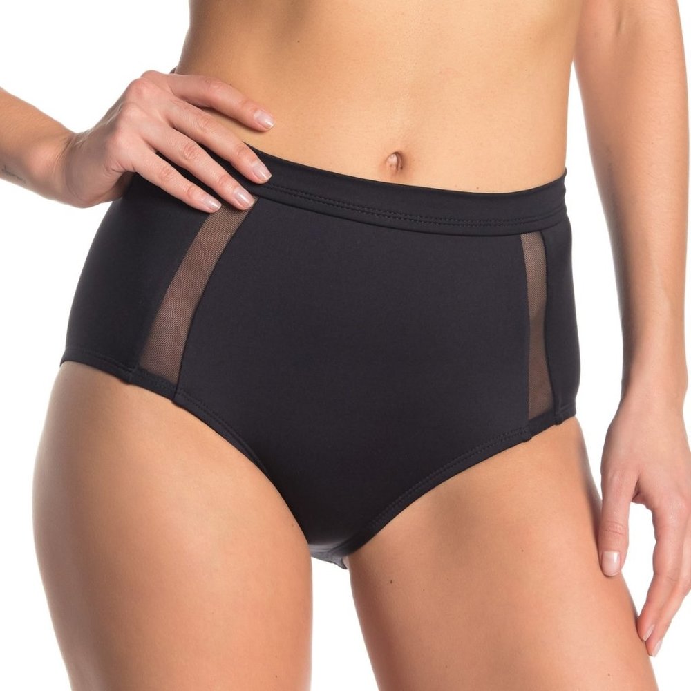 Mossimo Del Mar Mesh Panel High Waist Bikini Botto